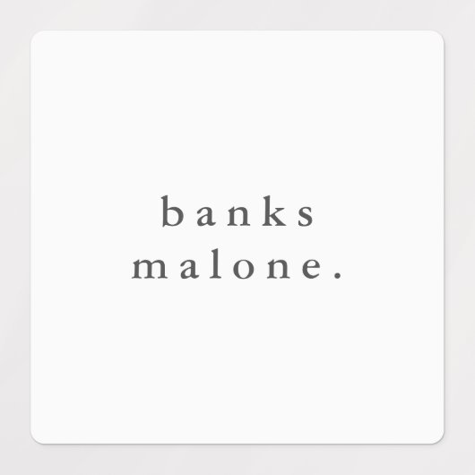 Simple Boho Rainbow Wassersicherer Name Etiketten (Design 1)