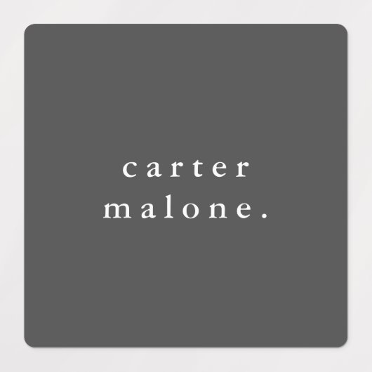 Simple Boho Rainbow Wassersicherer Name Etiketten (Design 2)