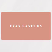 Simple Boho Rainbow Wassersicherer Name Etiketten (Design 2)