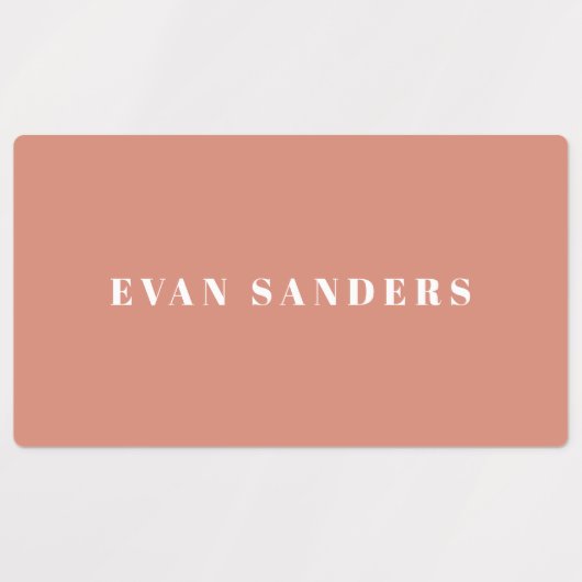 Simple Boho Rainbow Wassersicherer Name Etiketten (Design 2)