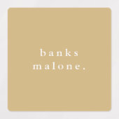 Simple Boho Rainbow Wassersicherer Name Etiketten (Design 1)