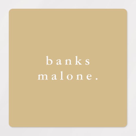 Simple Boho Rainbow Wassersicherer Name Etiketten (Design 1)