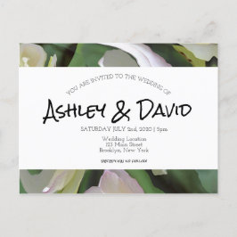 Simple Boho Script Wedcard Einladungspostkarte