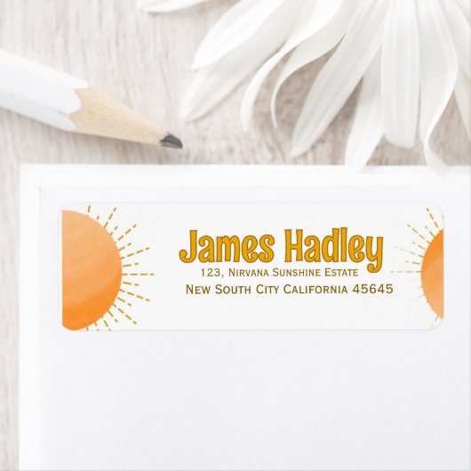 Simple Boho Sun Rücksendeadresse (Insitu)