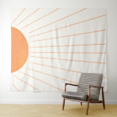 Simple Boho Sun Sunrise Wandteppich (Beispiel (Horizontal))