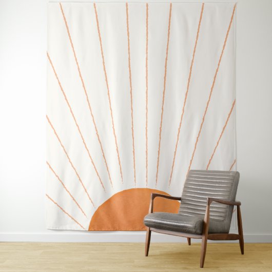 Simple Boho Sun Sunrise Wandteppich (Beispiel)