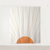 Simple Boho Sun Sunrise Wandteppich (Vorderseite)