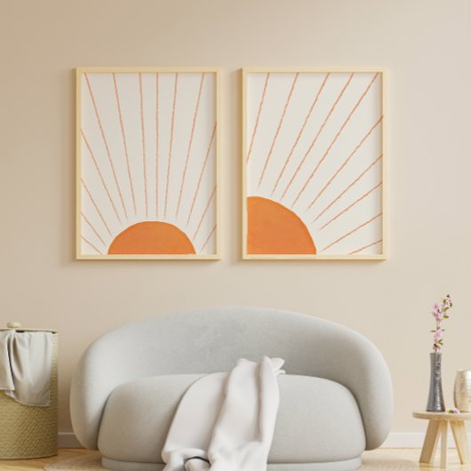 Simple Boho Sunrise Poster
