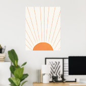 Simple Boho Sunrise Poster (Heimbüro)