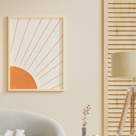 Simple Boho Sunshine Poster