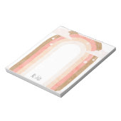 Simple Boho Teacher Notepad Notizblock (Rotiert)