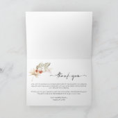 Simple Boho Two Foto Wedding Danke (Innenseite)