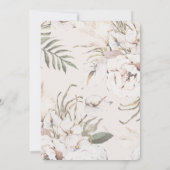 Simple Boho Wedding Einladung (Rückseite)