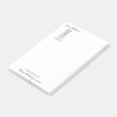 Simple Boho Wedding Hair Stylist Romantische Blume Post-it Klebezettel (angewinkelt)