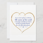 Simple Boho Wedding Invitation Card Karte (Rückseite)