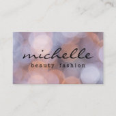 Simple Bokeh | Fotografie | Mode Visitenkarte (Vorderseite)