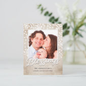 Simple Bokeh Segings Religiöse Weihnachten (Stehend Vorderseite)