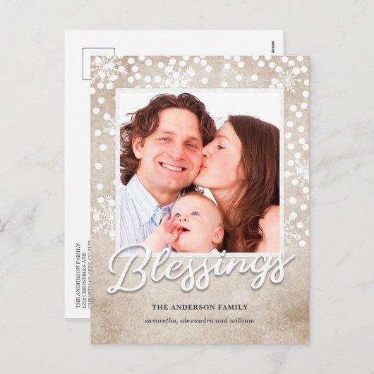 Simple Bokeh Segings Religiöse Weihnachten (Vorne/Hinten)