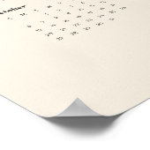 SImple Bold | Creme und Black 2024 Kalender Poster (Ecke)