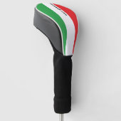 Simple Bold Italian Flag Personalized   Golf Head  Golf Headcover (angewinkelt)