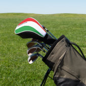 Simple Bold Italian Flag Personalized Golf Head Golf Headcover (In SItu)