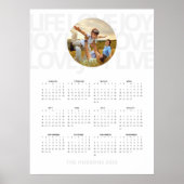 SImple Bold | LIVE LIEBE JOY 2025 Kalender Poster (Vorne)