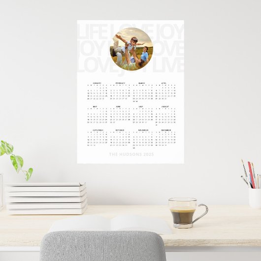 SImple Bold | LIVE LIEBE JOY 2025 Kalender Poster