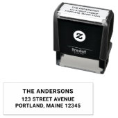 Simple Bold Modern Last Name Return Address Permastempel (Beispiel)