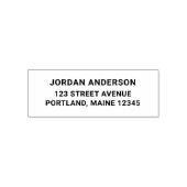 Simple Bold Modern Personal Return Address Permastempel (Design)