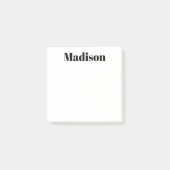 Simple Bold Modern Typography Personalized Post-it Klebezettel (Vorderseite)