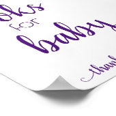 Simple Books for Baby Wird Royal Purple Book Dropo Poster (Ecke)