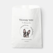 Simple Boston Terrier Wedding Vielen Dank für Ihre Geschenktütchen (Vorderseite)