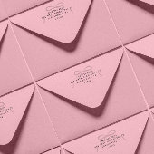 Simple Bow and Antique Serif Address Permastempel