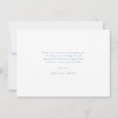 Simple Bow Boy Photo Collage Baby Ankündigung (Rückseite)