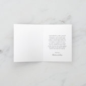 Simple Bow Classic Wedding Dankeskarte (Innenseite)