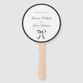 Simple Bow Classic Wedding Fächer (Vorderseite)