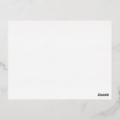 Simple Bow Classic Wedding Foil Enclosure Card Folie Einladungspostkarte (Rückseite)