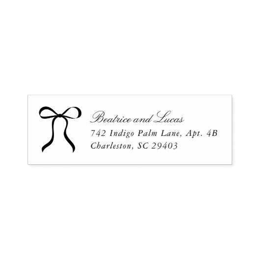 Simple Bow Classic Wedding Permastempel (Design)