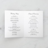 Simple Bow Classic Wedding Programm (Innenseite)