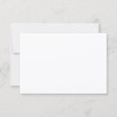 Simple Bow Classic Wedding RSVP Karte (Rückseite)