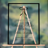 Simple Bow Classic Wedding Welcome Sign Acrylschild (Neutral)
