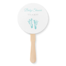 Simple Boy Baby Shower Wertvoll Blue Footprints