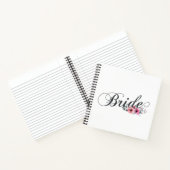Simple Bride Floral Calligraphy | Notebook Notizblock (Innenseite)