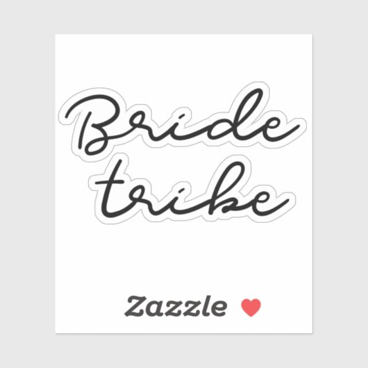 Simple Bride Tribe Aufkleber (Blatt)