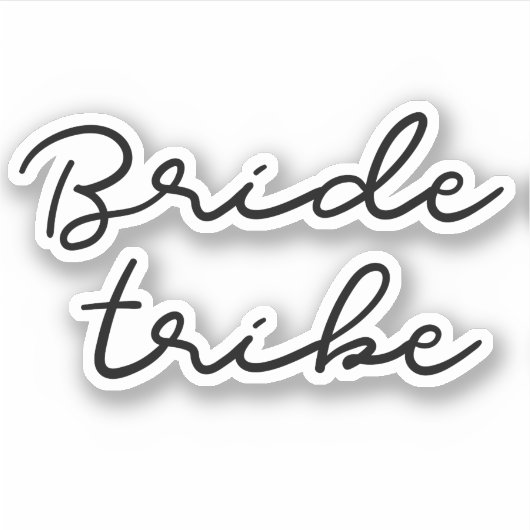 Simple Bride Tribe Aufkleber (Vorderseite)