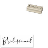 Simple Bridesmaid Quote Tipography Script Gummistempel (Stempel)