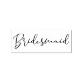 Simple Bridesmaid Quote Tipography Script Gummistempel (Prägung)