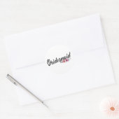 Simple Bridesmaid Wedding Calligraphy | Aufkleber (Umschlag)