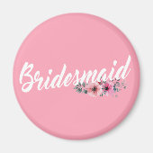 Simple Bridesmaid Wedding Calligraphy | Magnet (Vorne)