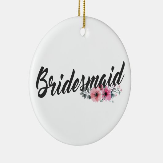 Simple Bridesmaid Wedding Calligraphy | Ornament (Rechts)